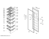 Схема №1 GSN32V41 с изображением Дверь для холодильника Bosch 00246430