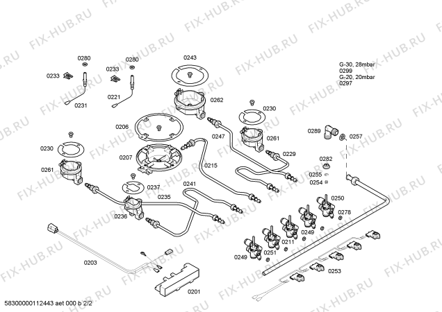 Схема №1 T2754N0NL Neff с изображением Варочная панель для плиты (духовки) Bosch 00475259