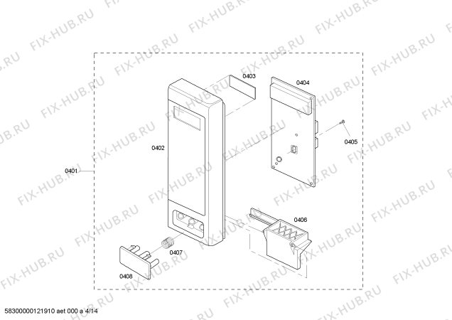 Схема №2 SEC272BW с изображением Ручка для плиты (духовки) Bosch 00641345