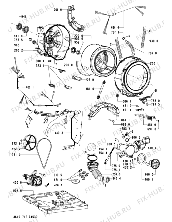 Схема №1 MAXY 13 с изображением Обшивка для стиральной машины Whirlpool 480111104185