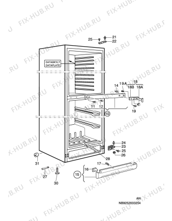 Взрыв-схема холодильника Rosenlew RJP35508 - Схема узла C10 Cabinet