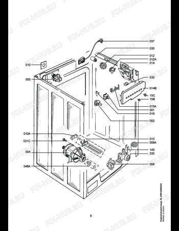 Взрыв-схема стиральной машины Privileg PRIVILEG9215, 20156 - Схема узла Electrical equipment 268