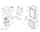 Схема №1 KKE25327TI с изображением Дверь для холодильника Bosch 00245291