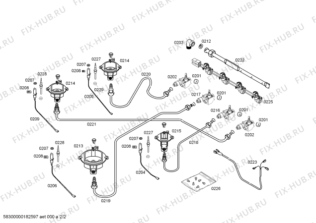 Схема №1 NGU4155DT Bosch с изображением Столешница для духового шкафа Bosch 00713928