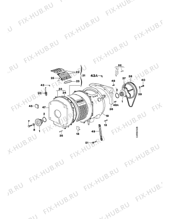 Взрыв-схема стиральной машины Zanker VT2050 - Схема узла Tub and drum