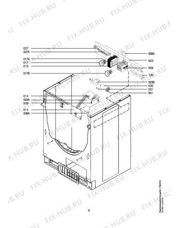 Схема №2 LTHAPROF с изображением Уплотнение для стиралки Aeg 6471209434