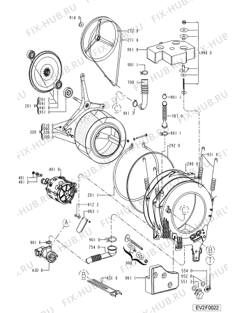 Схема №1 AWM 282 с изображением Микротермостат для стиралки Whirlpool 481228228251