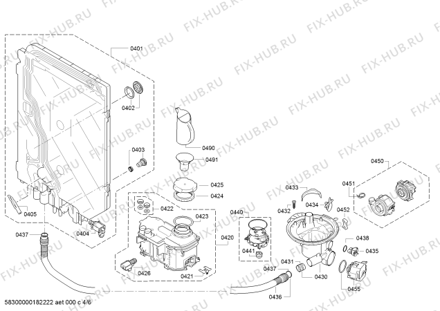Схема №2 SMS63M12FF, SuperSilence с изображением Передняя панель для посудомойки Bosch 11000482