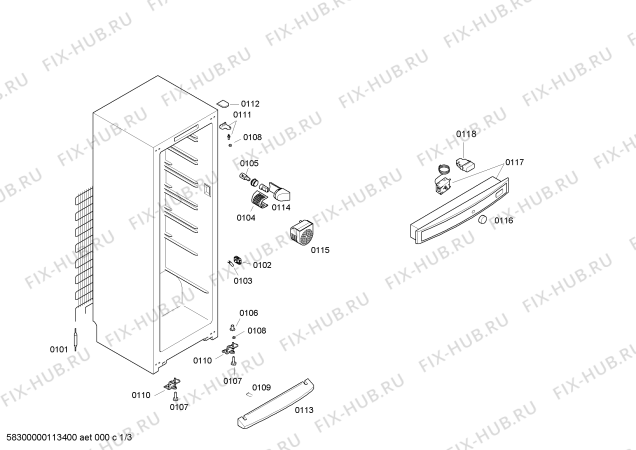 Схема №1 KSR34425 с изображением Дверь для холодильной камеры Bosch 00243025
