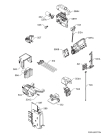 Схема №1 L9WEH166A с изображением Блок управления для стиральной машины Aeg 140101145211