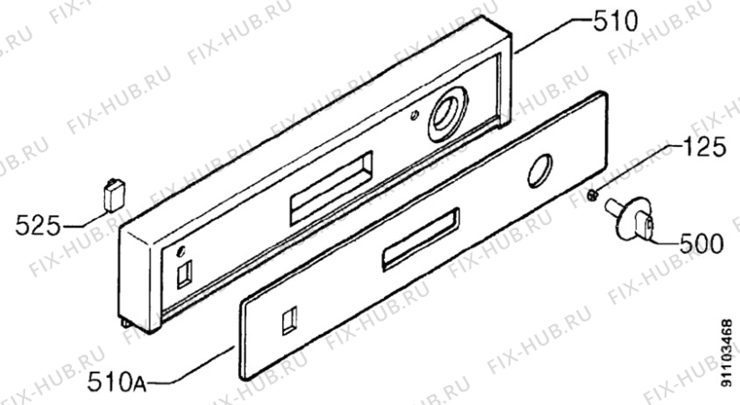 Взрыв-схема посудомоечной машины Zanussi ID6245W - Схема узла Decoration