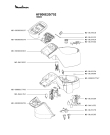 Схема №2 HF806E10/702 с изображением Часть корпуса для электрокомбайна Moulinex MS-8030000299