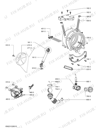 Схема №1 AWO/C 7808 с изображением Микромодуль для стиралки Whirlpool 481010533509