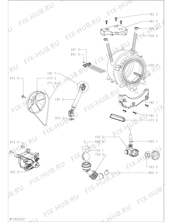 Схема №1 EXCELLENCE 5570 с изображением Декоративная панель для стиральной машины Whirlpool 481010793029