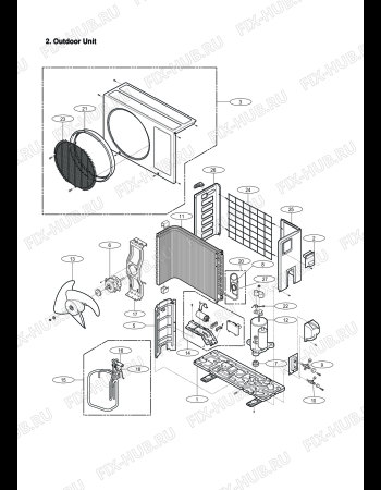 Схема №1 BEKO INV BK131INVS 12000 Btu/h R410a (8977243200) с изображением Элемент корпуса для климатотехники Beko 5400522228