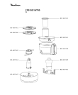 Схема №1 FP515G10/700 с изображением Корпусная деталь для электрокомбайна Moulinex MS-0697426