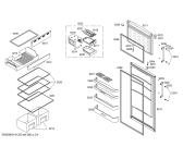 Схема №1 KDN40X01 с изображением Дверь для холодильника Bosch 00244703
