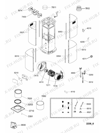 Схема №1 208247904405 6931597 с изображением Всякое для вытяжки Whirlpool 480122100474