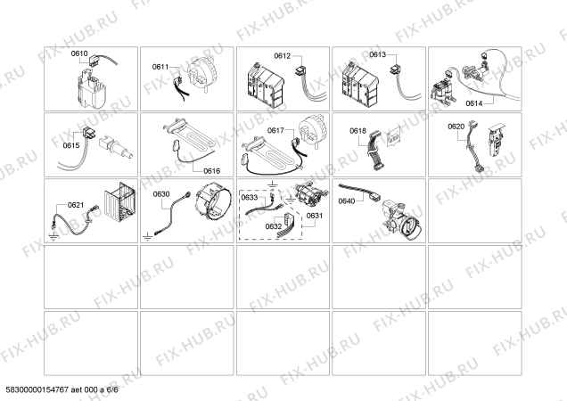 Схема №1 WFVC544CUC с изображением Шланг в системе подачи для стиралки Bosch 00654242