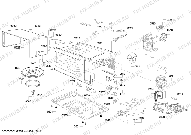 Схема №2 HBL5760UC с изображением Рамка для плиты (духовки) Bosch 00676439