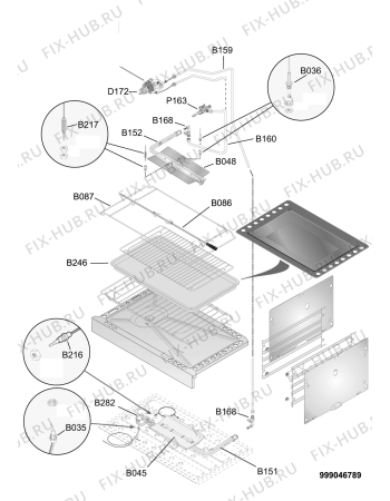 Схема №2 AGG 913 S/1 с изображением Кнопка для электропечи Whirlpool 482000018650