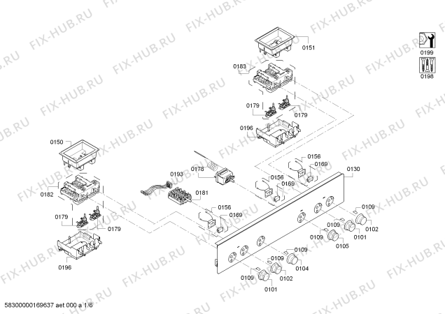 Схема №1 HB11AB521W с изображением Кабель для духового шкафа Siemens 00625394