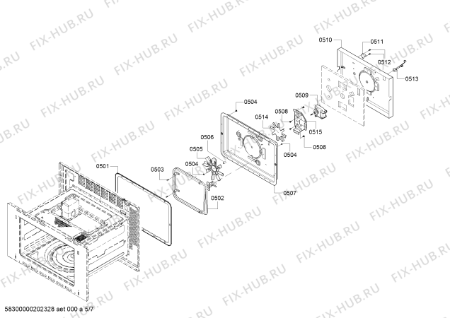 Схема №3 HMC87151UC Bosch с изображением Панель для микроволновки Bosch 00771135