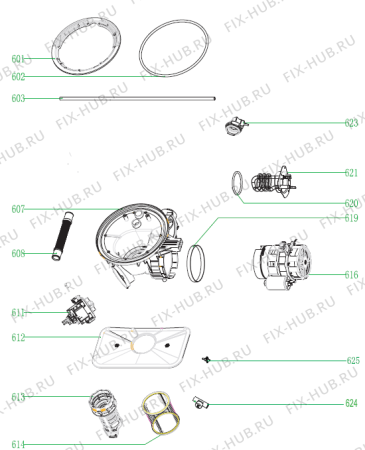 Взрыв-схема посудомоечной машины Gorenje GV63315UK (494283) - Схема узла 06