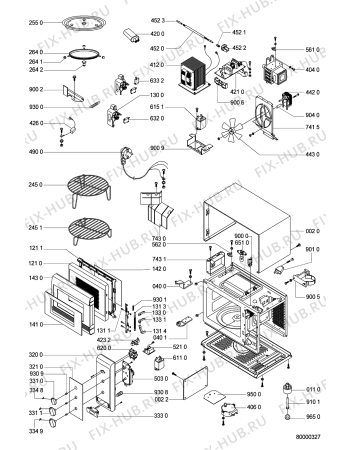Схема №1 AKL 576 с изображением Фиксатор для микроволновки Whirlpool 481990200147