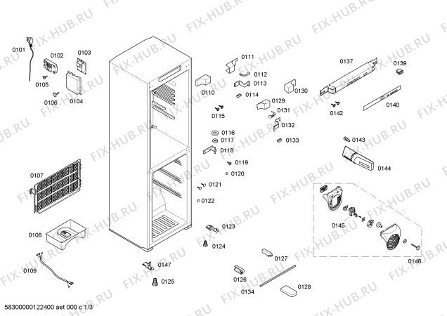 Схема №1 KGV18148TI с изображением Дверь для холодильной камеры Bosch 00245302