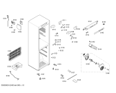 Схема №1 KGV18148TI с изображением Стеклянная полка для холодильника Bosch 00663729