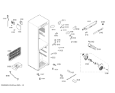 Схема №1 KGV18148TI с изображением Дверь для холодильника Bosch 00245301