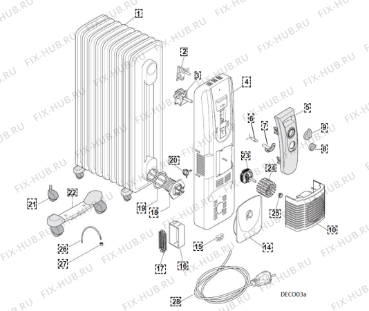 Схема №1 AMB79122 с изображением Холдер для обогревателя (вентилятора) Whirlpool 482000004386