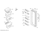 Схема №1 KSK38464 с изображением Дверь для холодильника Bosch 00243541