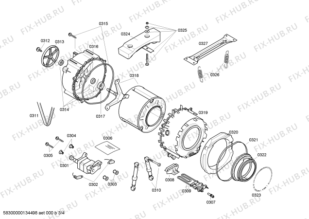 Схема №1 WAE24461AU с изображением Ручка для стиральной машины Bosch 00646787