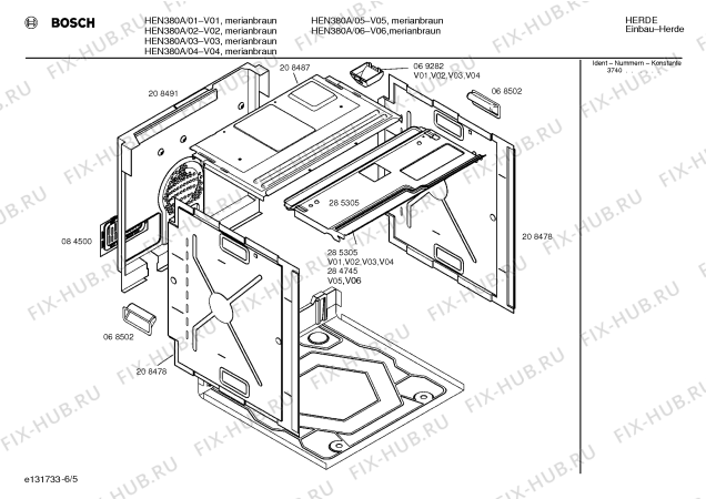 Схема №1 HEN386A с изображением Инструкция по эксплуатации для духового шкафа Bosch 00518960