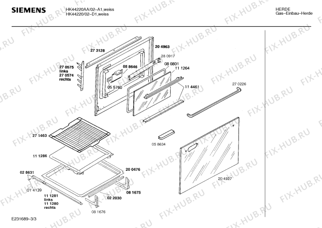 Схема №1 HK44220NL с изображением Панель для электропечи Siemens 00284001