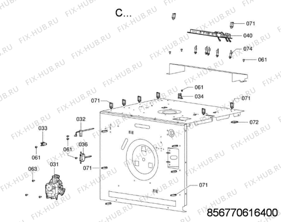 Схема №2 BTG 8603 IN с изображением Покрытие для плиты (духовки) Whirlpool 482000024006