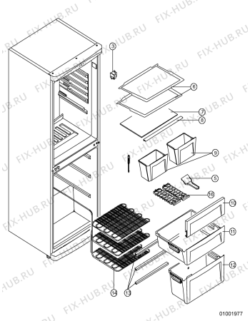Схема №1 ARC 5360 с изображением Дверь для холодильника Whirlpool 480188800054