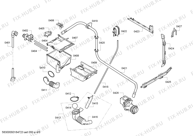 Схема №1 WAB20064PL, Serie 2 с изображением Панель управления для стиралки Bosch 11006593