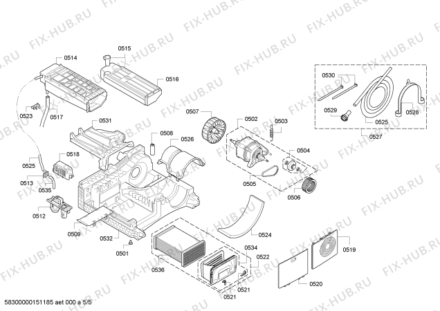 Схема №2 WT46E384CH с изображением Панель управления для сушилки Siemens 00702749