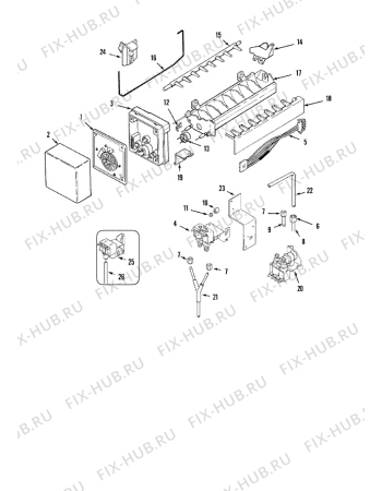 Схема №2 GC2227GEH1 (F092687) с изображением Блок управления для стиралки Indesit C00314346