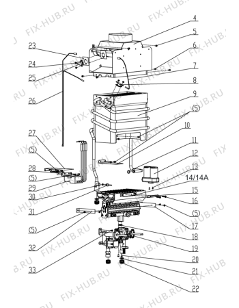 Схема №1 GWH10NNBW(435135, JSD20-10CL) с изображением Запчасть для комплектующей Gorenje 440813