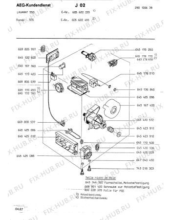 Взрыв-схема стиральной машины Rondo (N Rn) RONDO 935 - Схема узла Electrical equipment 268