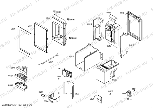 Схема №1 FID18MIIL5 с изображением Силовой модуль для холодильника Bosch 00702150