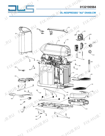 Схема №1 EN470.SAE \"GRAN MAESTRIA\" с изображением Электропитание для кофеварки (кофемашины) DELONGHI ES0072021