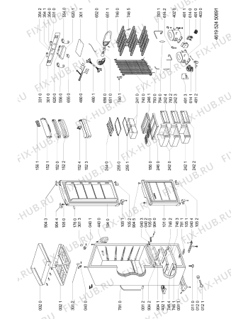 Схема №1 ARC 5660 с изображением Дверка для холодильника Whirlpool 481241619453