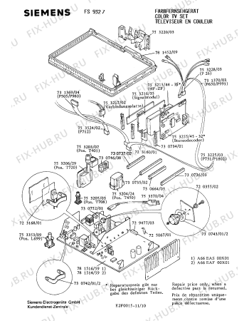 Взрыв-схема телевизора Siemens FS9327 - Схема узла 10