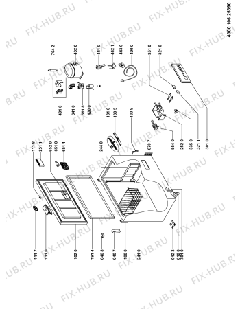 Схема №1 KSA6000 с изображением Модуль (плата) управления для холодильной камеры Whirlpool 481010569100