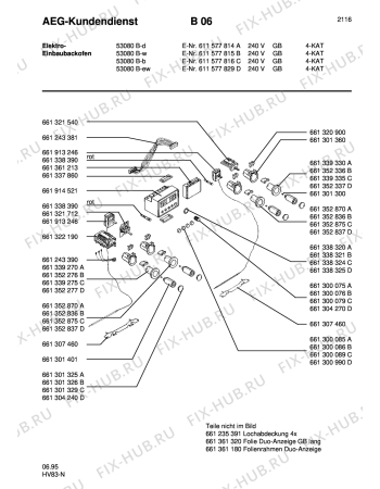 Взрыв-схема плиты (духовки) Aeg COMP. 53080B-W GB - Схема узла Section9